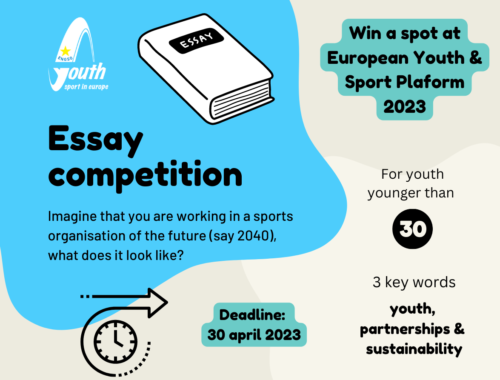 Join our Essay Competition & win a spot at European Youth & Sport Plaform ​