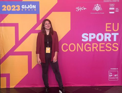 ENGSO Youth Committee member Alessia de Iulis at European Sport Congress