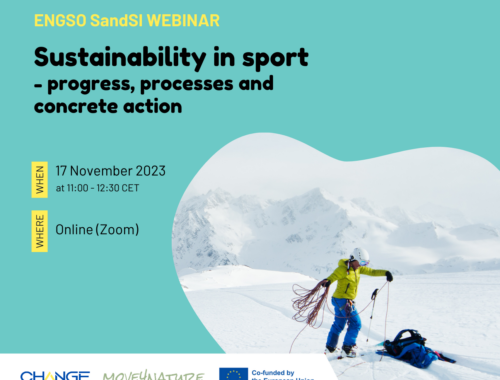 ENGSO Youth co-organises webinar on Sustainability in Sport